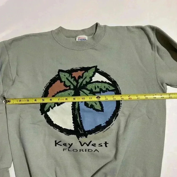 VTG Key West FL Jimmy Buffett Margaritaville Crew Neck Sweatshirt Adult Small - Picture 9 of 11